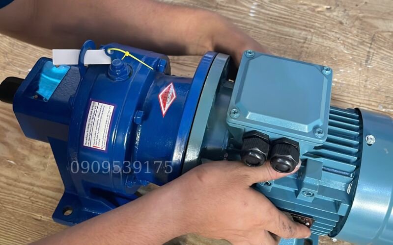 Cách lắp hộp giảm tốc cycloid với động cơ điện 1 pha