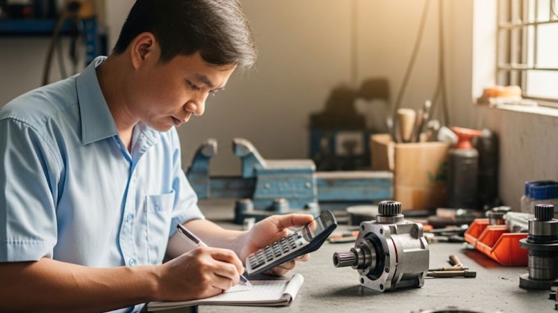 Tính công suất và mô-men xoắn cho hộp giảm tốc