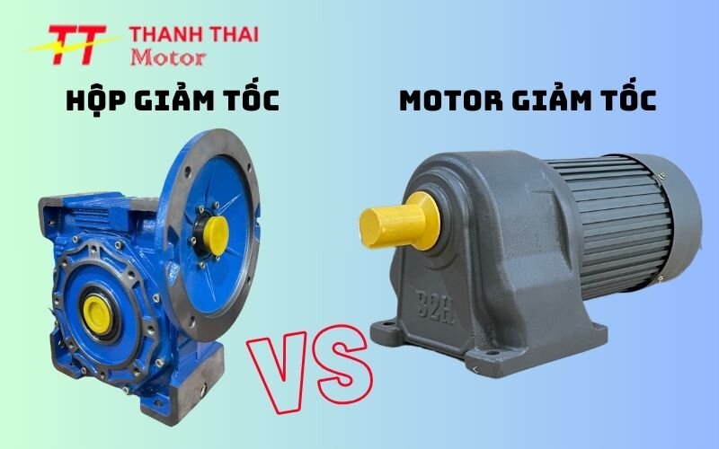 Phân biệt, so sánh động cơ giảm tốc và hộp giảm tốc