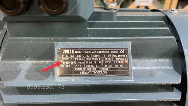 Xác định tốc độ đầu vào của motor điện